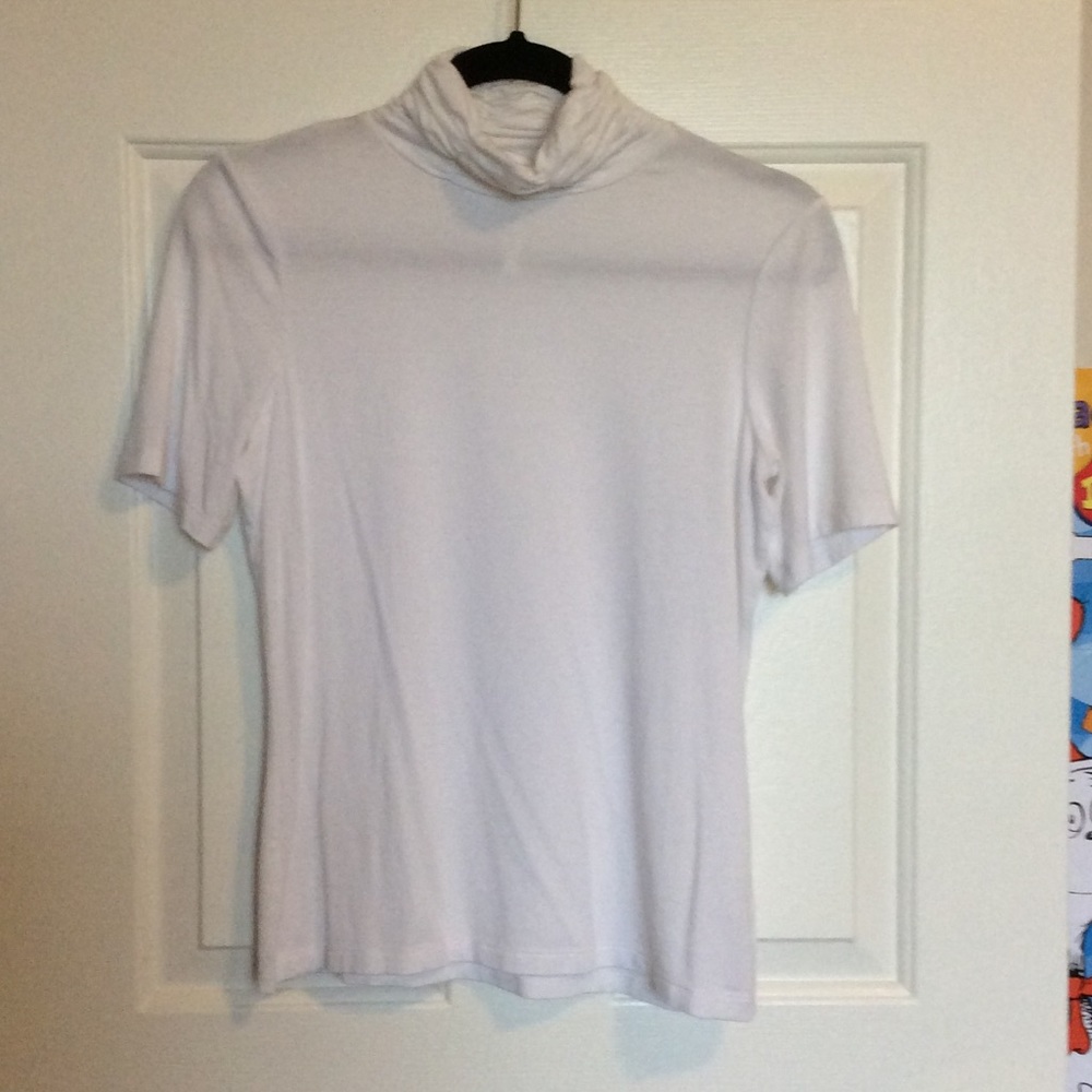 Turtleneck White Shirt