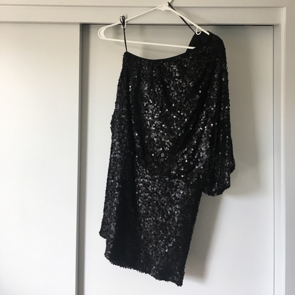 Little black sequin dress