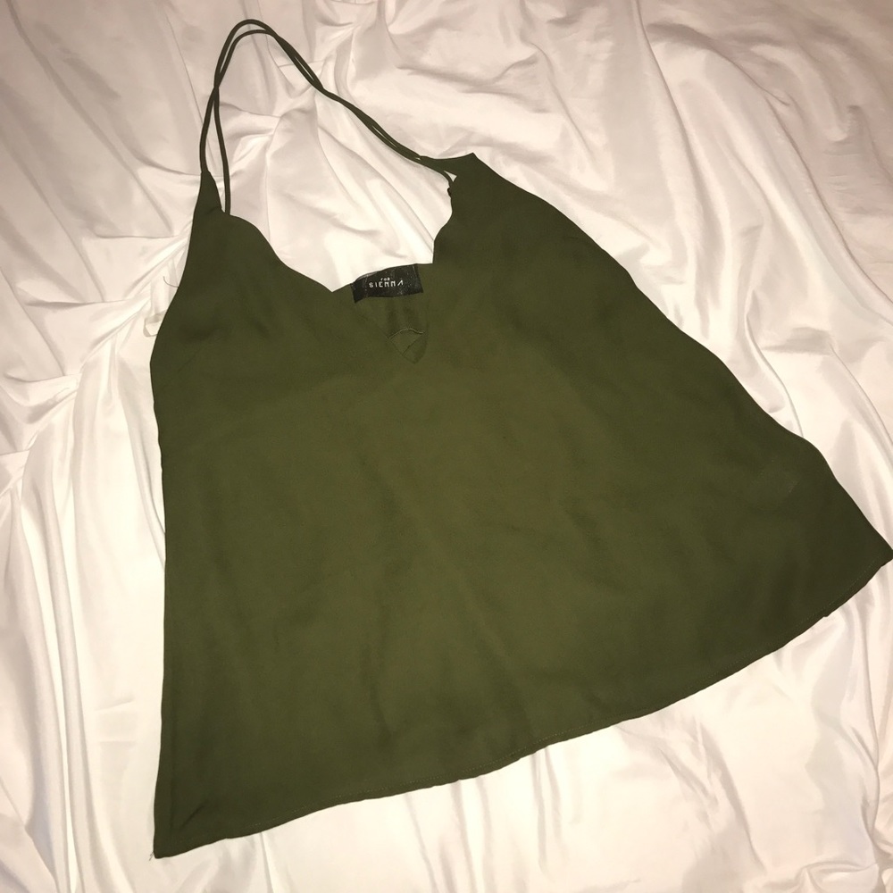 *sold* Plunge Neckline Sienna halter top