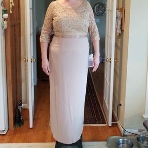 Cameron Blake Mon Cheri nude formal gown