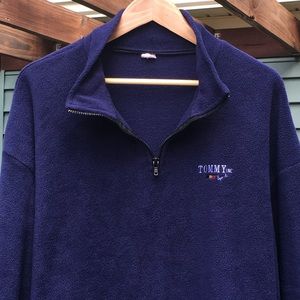 Tommy Hilfiger Navy Blue Fleece 1/4 Zip