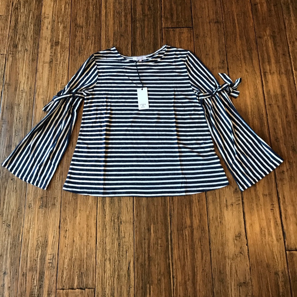 Navy & White Striped Top - Picture 3 of 8