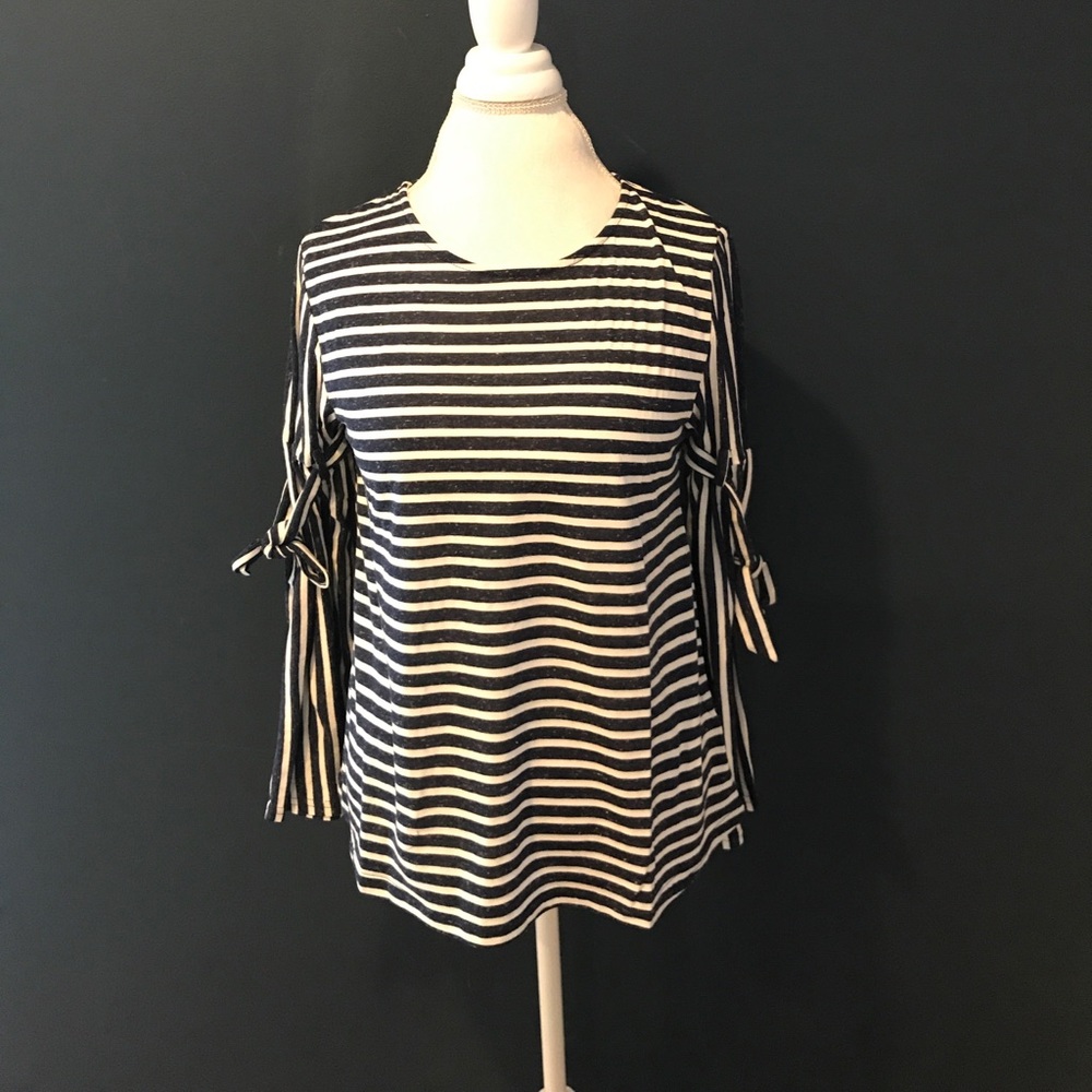 Navy & White Striped Top - Picture 5 of 8