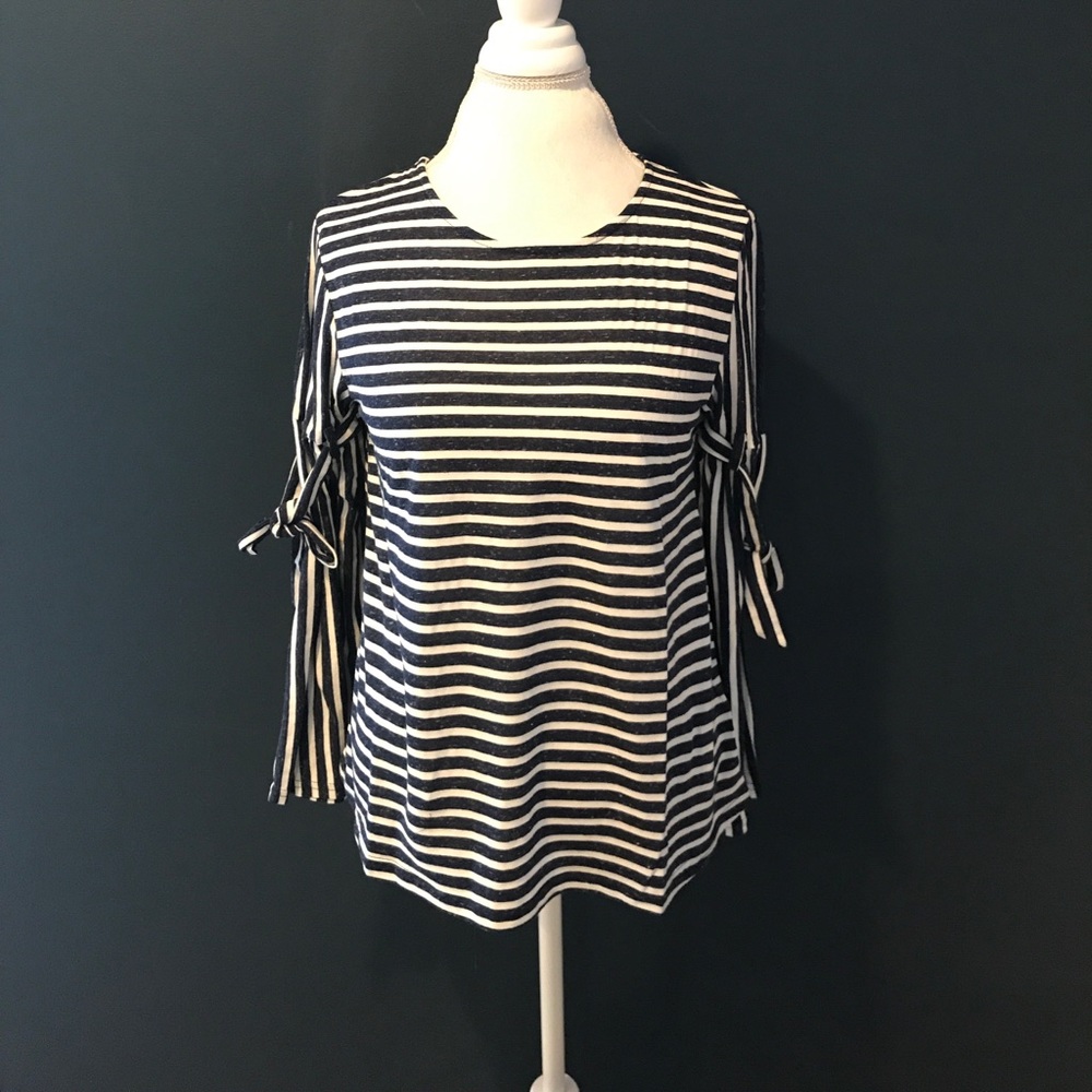Navy & White Striped Top - Picture 6 of 8