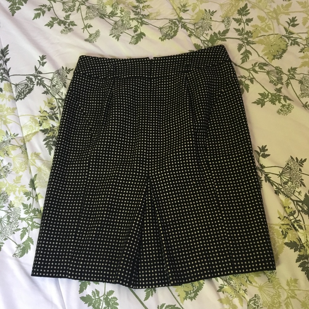 💼 DONATED🖌 Wool Polka Dot Pencil Skirt - Picture 3 of 6