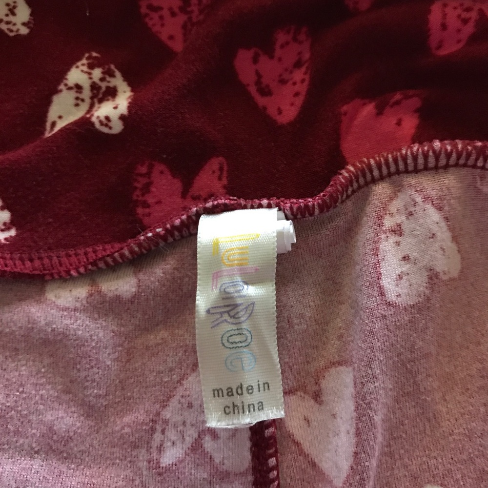 Lularoe leggings... sweetheart leggings - Picture 3 of 4