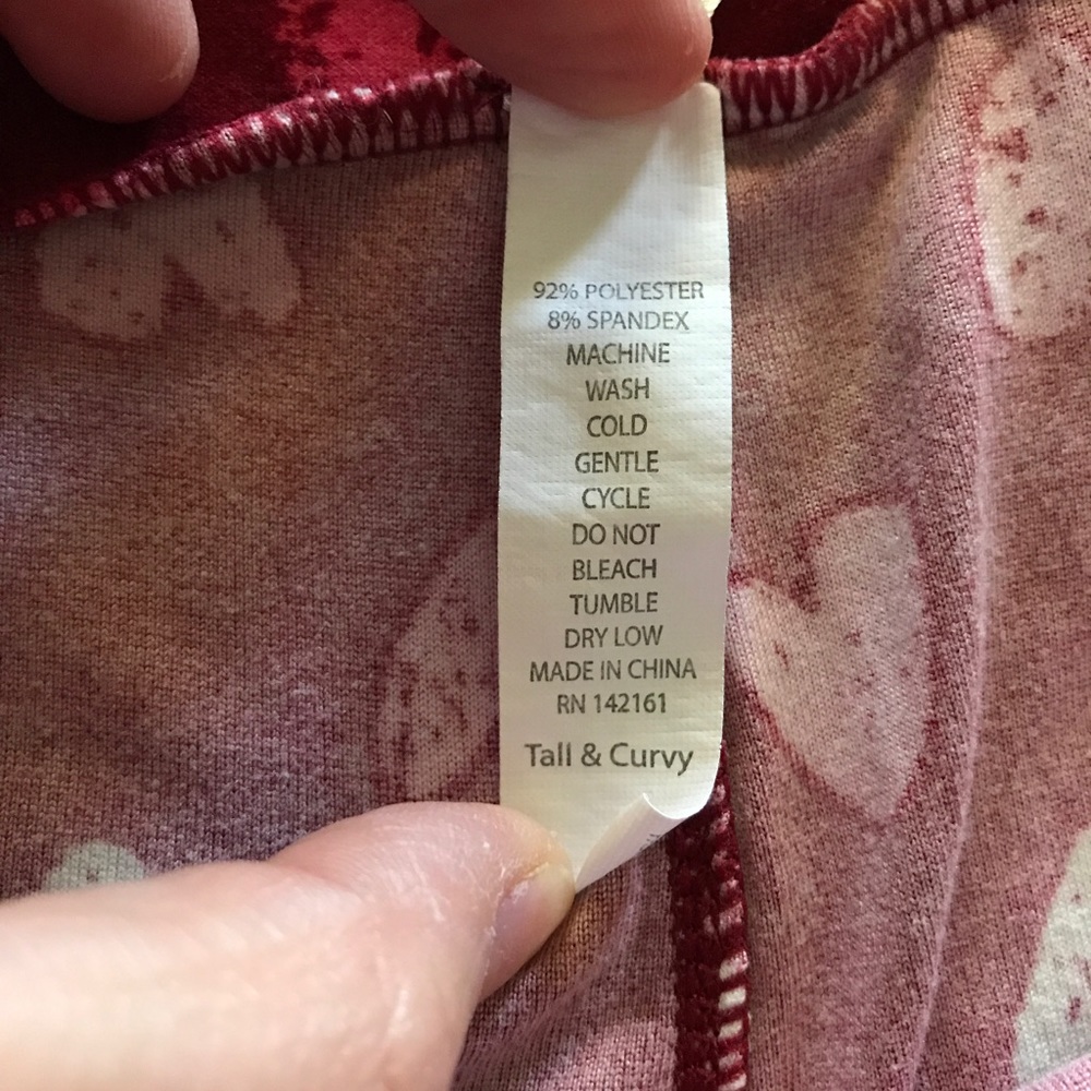 Lularoe leggings... sweetheart leggings - Picture 4 of 4