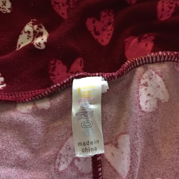 Lularoe leggings... sweetheart leggings - Picture 3 of 4