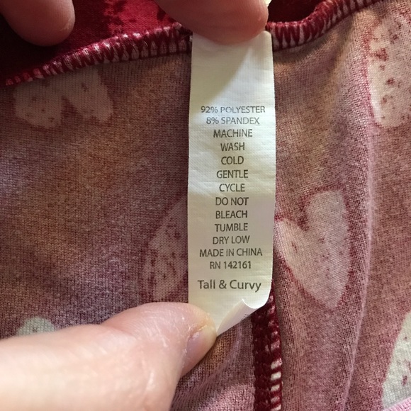 Lularoe leggings... sweetheart leggings - Picture 4 of 4