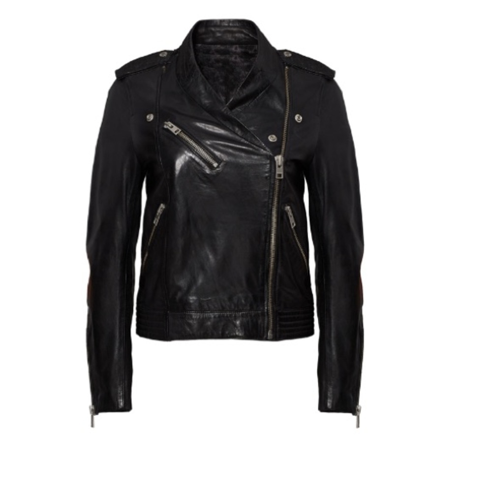 Zadig & Voltaire Lambskin Leather Jacket- Size M