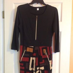 3/4 sleeve midi dress