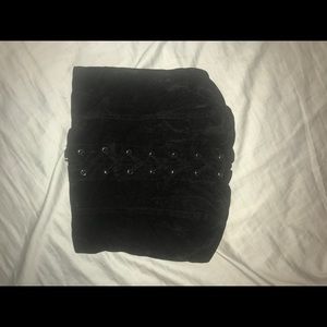 LF bustier top velvet