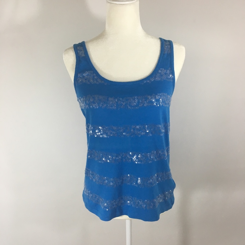 🇺🇸Dknyc tank top sequence in the front M
