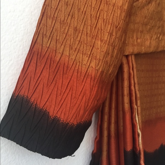 Tan boho style Indian Bollywood Sari - Picture 5 of 5