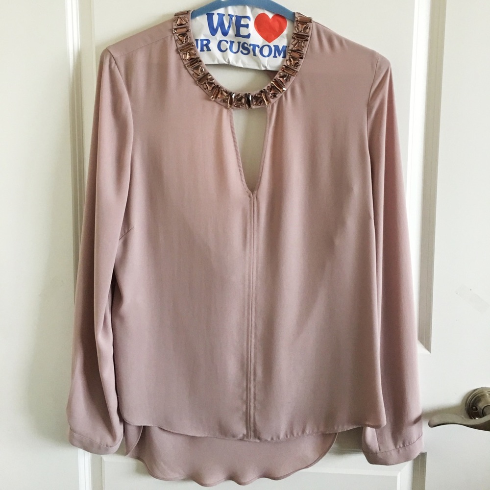 BCBG MAXAZRIA  Dusty Rose Top