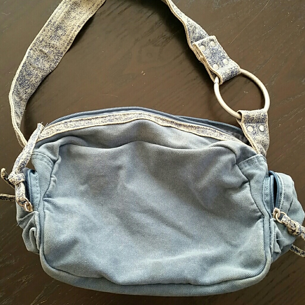 Blue Canvas Purse - Picture 3 of 4