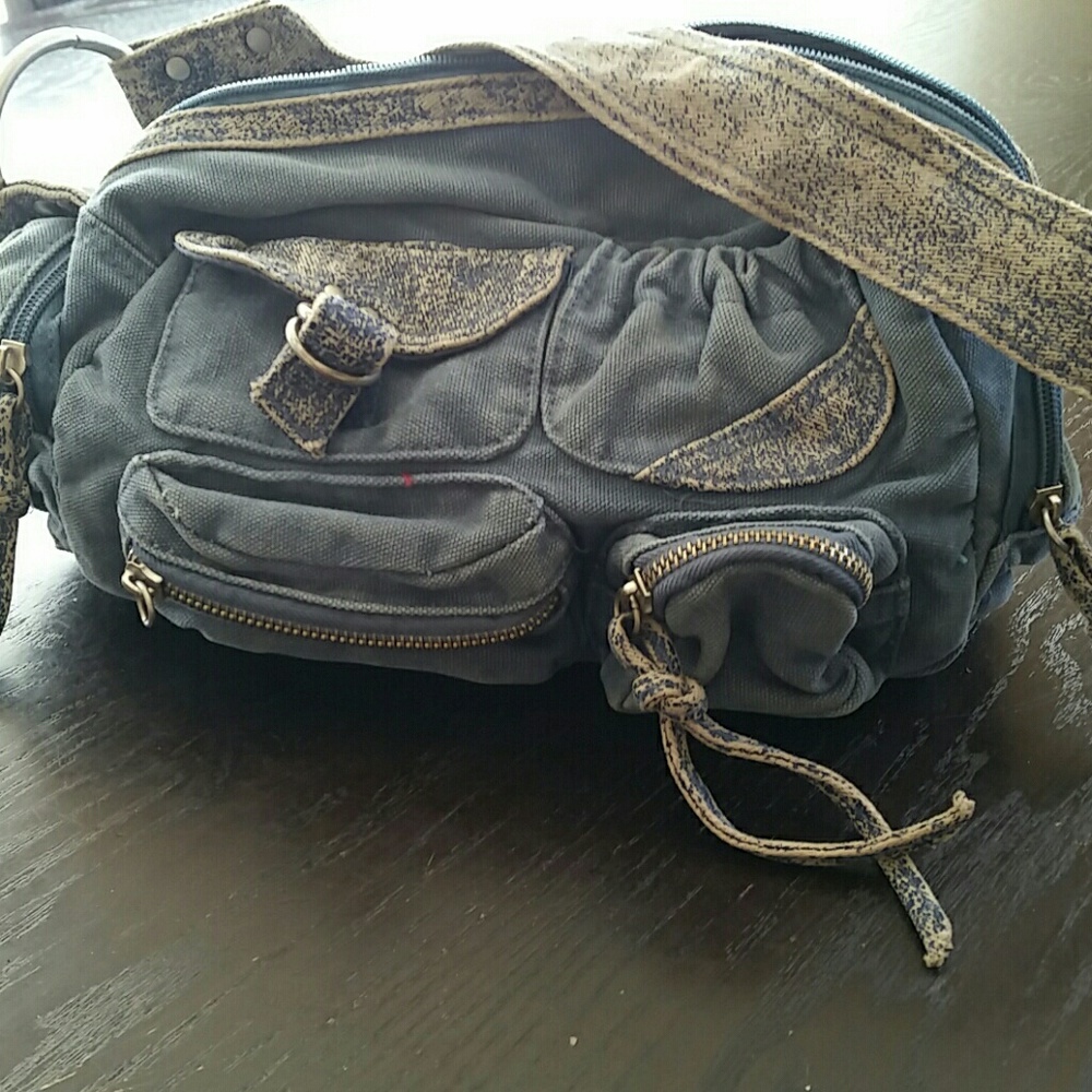 Blue Canvas Purse - Picture 4 of 4