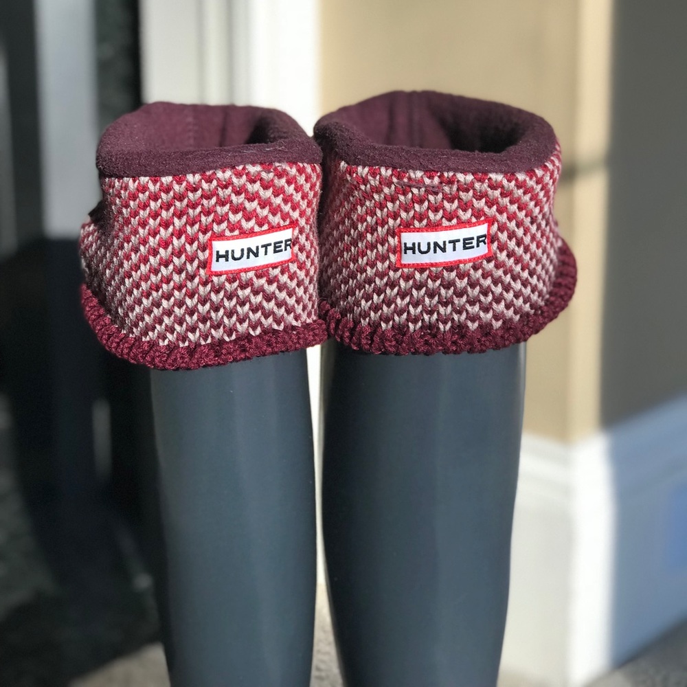 Hunter Original Six-Stitch Cable Boot Socks - Red