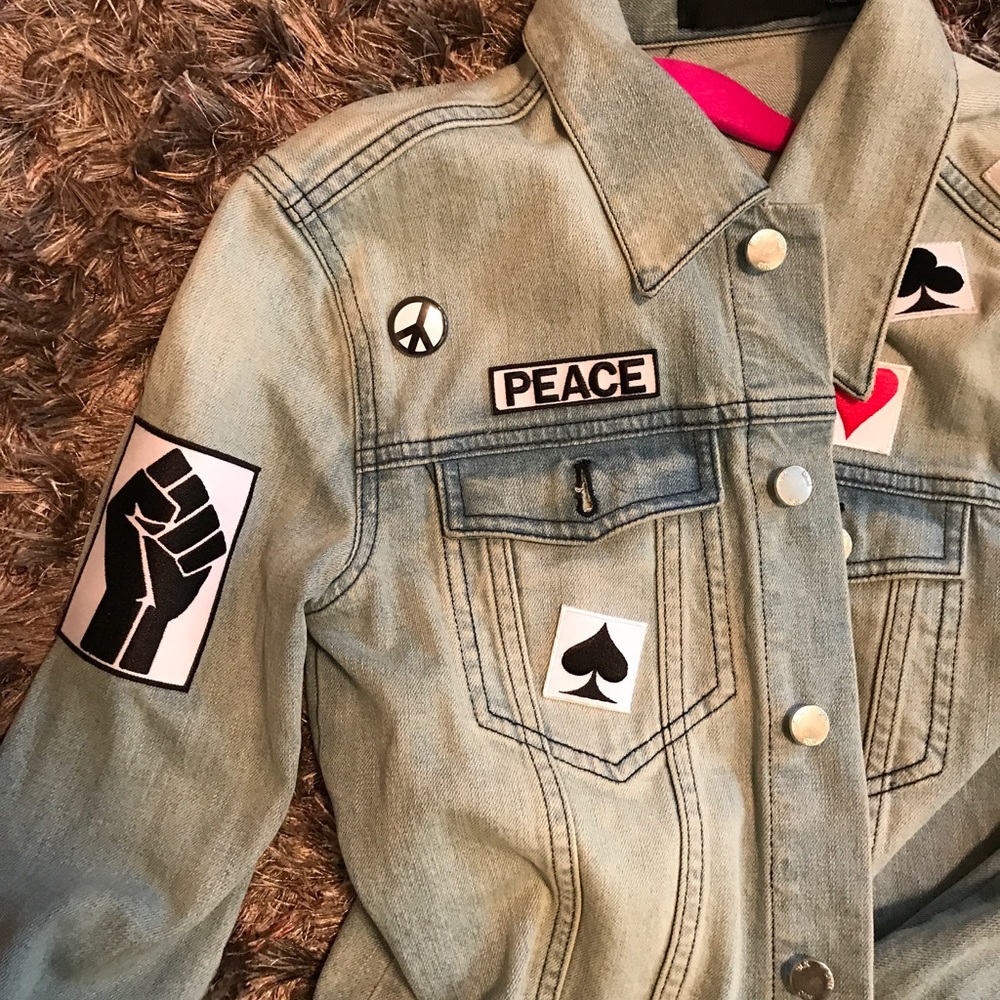 BLK DNM Patched denim jacket