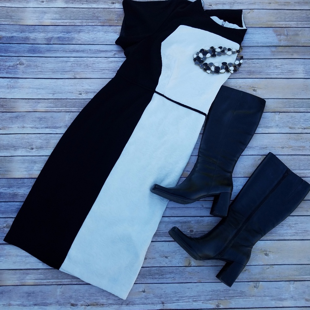 Dressbarn "Collection" Black & White Dress