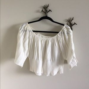 White Anthropologie Cropped Top White Anthropologie Cropped Top