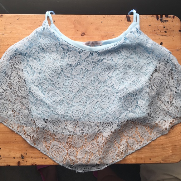 Baby blue crop top - Picture 1 of 5