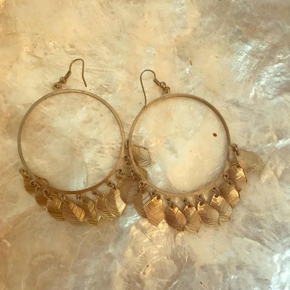Feather earrings