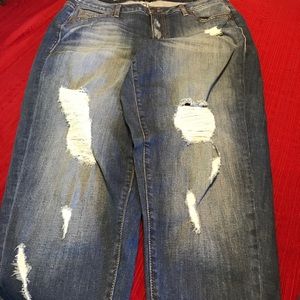 Lane Bryant Distressed Boyfriend Jeans
