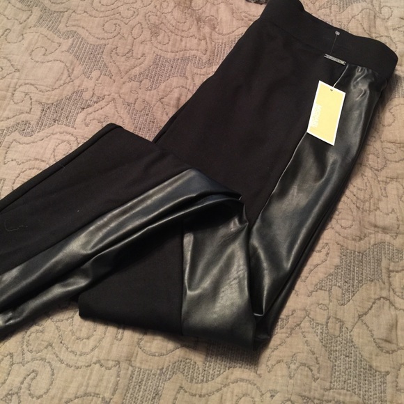 MICHAEL Michael Kors Pants - Michael Kors leggings w/ Faux leather panels