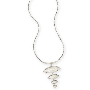 Kendra Scott Morris Necklace in Crackle Ivory Pear