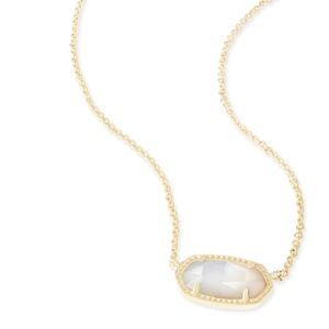 Kendra Scott Elisa Necklace in Gold Ivory Pearl