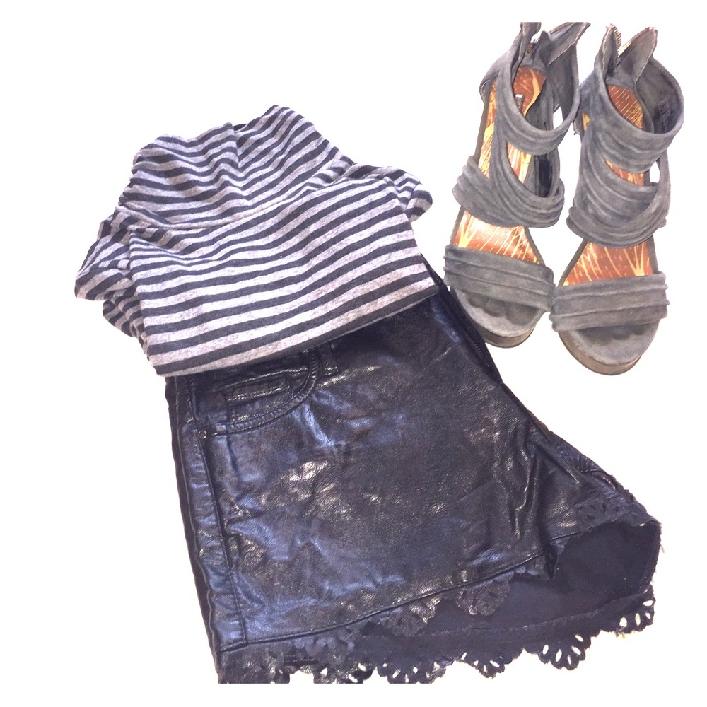 Blank NYC Vegan Leather Shorts