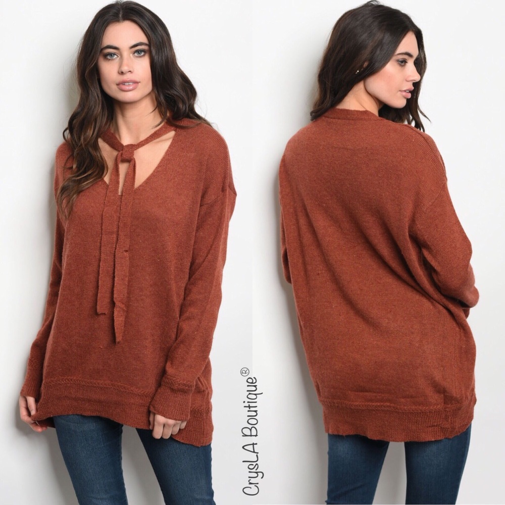 🎉SALE🎉✨ Choker Tie Sweater✨