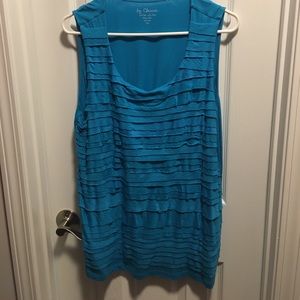 Chicos teal blue tank