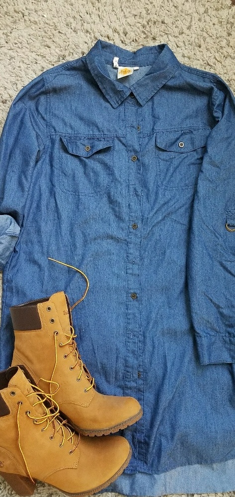 Jean Dress button up