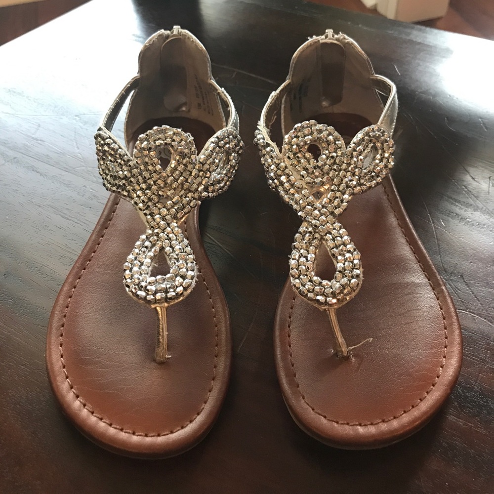 Total Girl Bria Girls Beaded Sandals