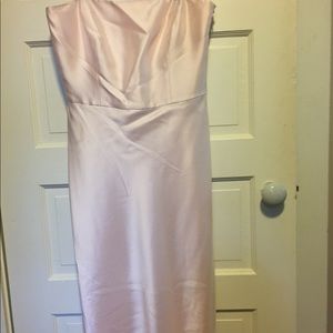 Ann Taylor strapless soft pink gown