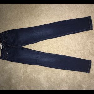 Dark wash high waisted jeans