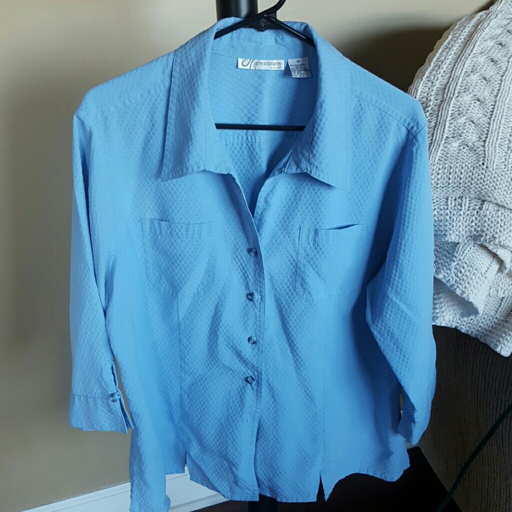 Dress Barn blue button down!