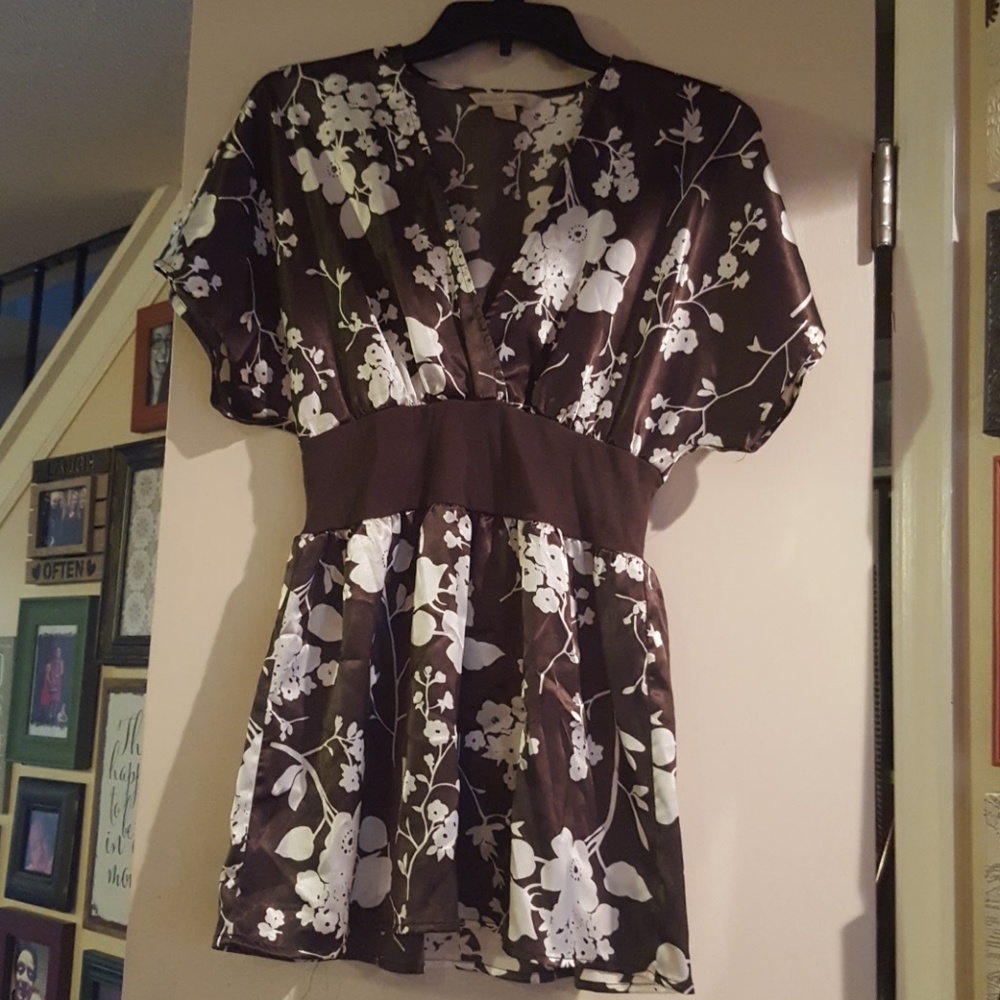 Chocolate brown blouse