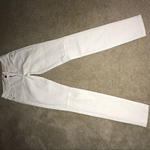 White ripped skinny jeans