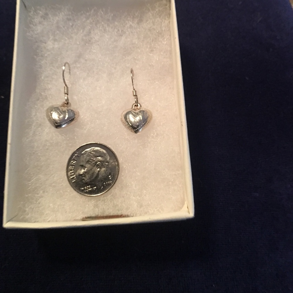 Sterling silver heart earrings