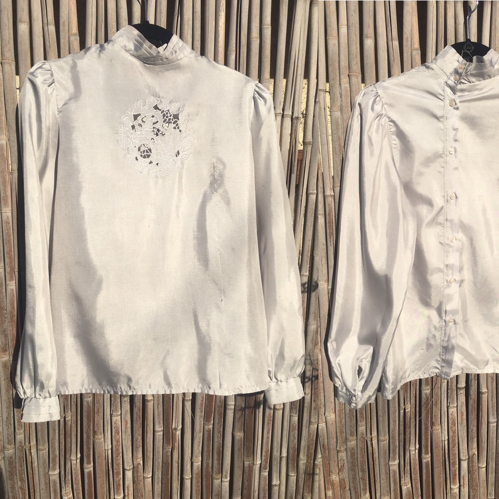 Unique Detailed Silver Top