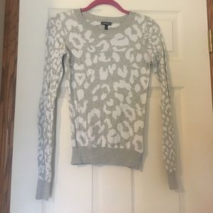 Express leopard print sweater
