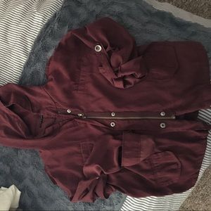 Burgundy Brandy Melville Jacket