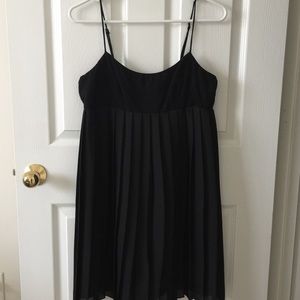 BCBGeneration Black Pleated Mini Dress