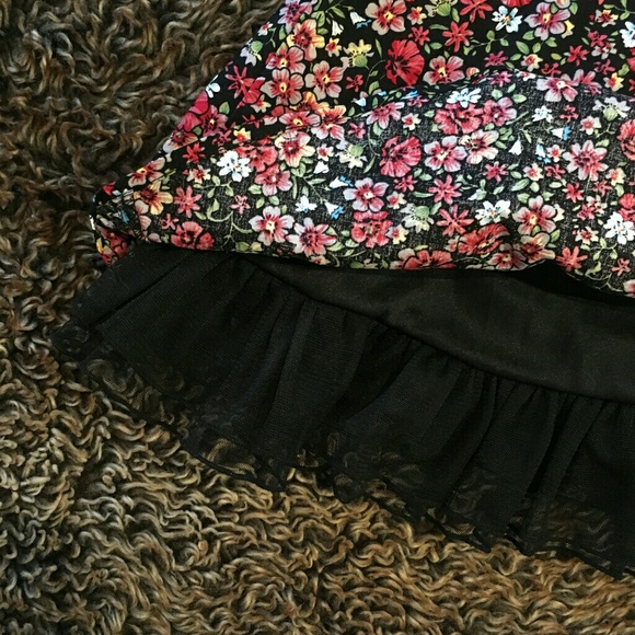 NWT floral print strapless babydoll dress 👗👚 - Picture 1 of 4