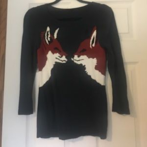 Ann Taylor Fox sweater