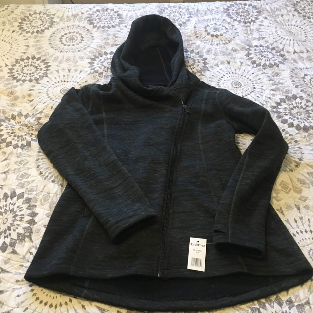 🍂Bebe Sport Olive Green Asymmetrical Zip Jacket🍂