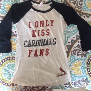 STL Cardinals 3/4 sleeve shirt